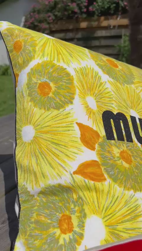 Housse de coussin upcyclée